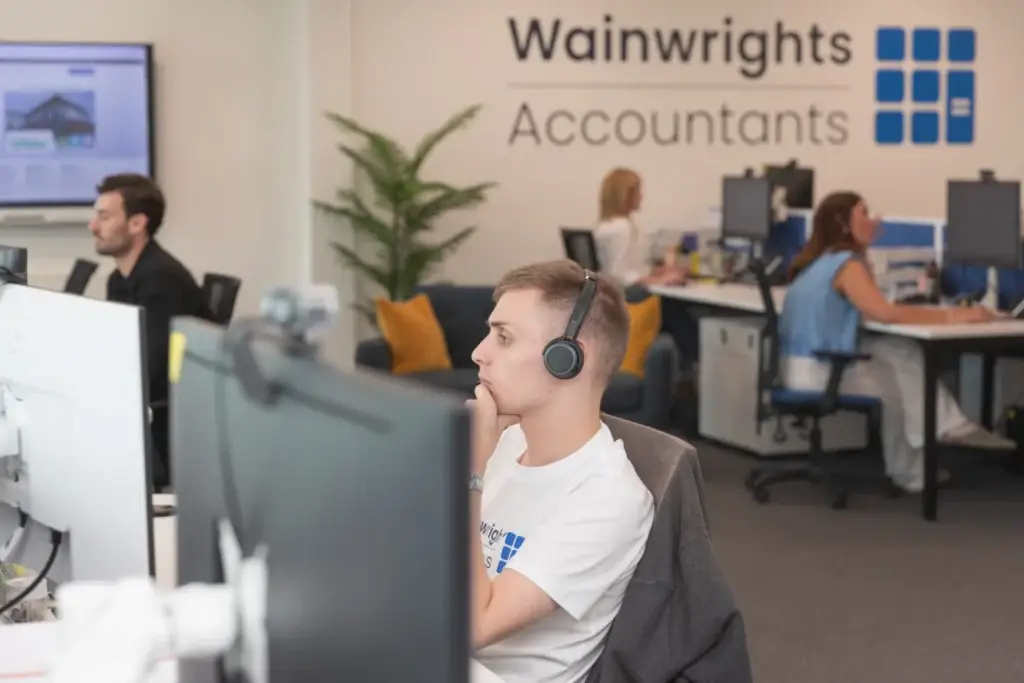 The Wainwrights Accountants team at work in their Bromborough office