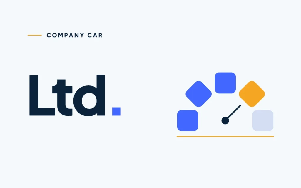 Company car: a dashboard gauge drawn from calculator keys