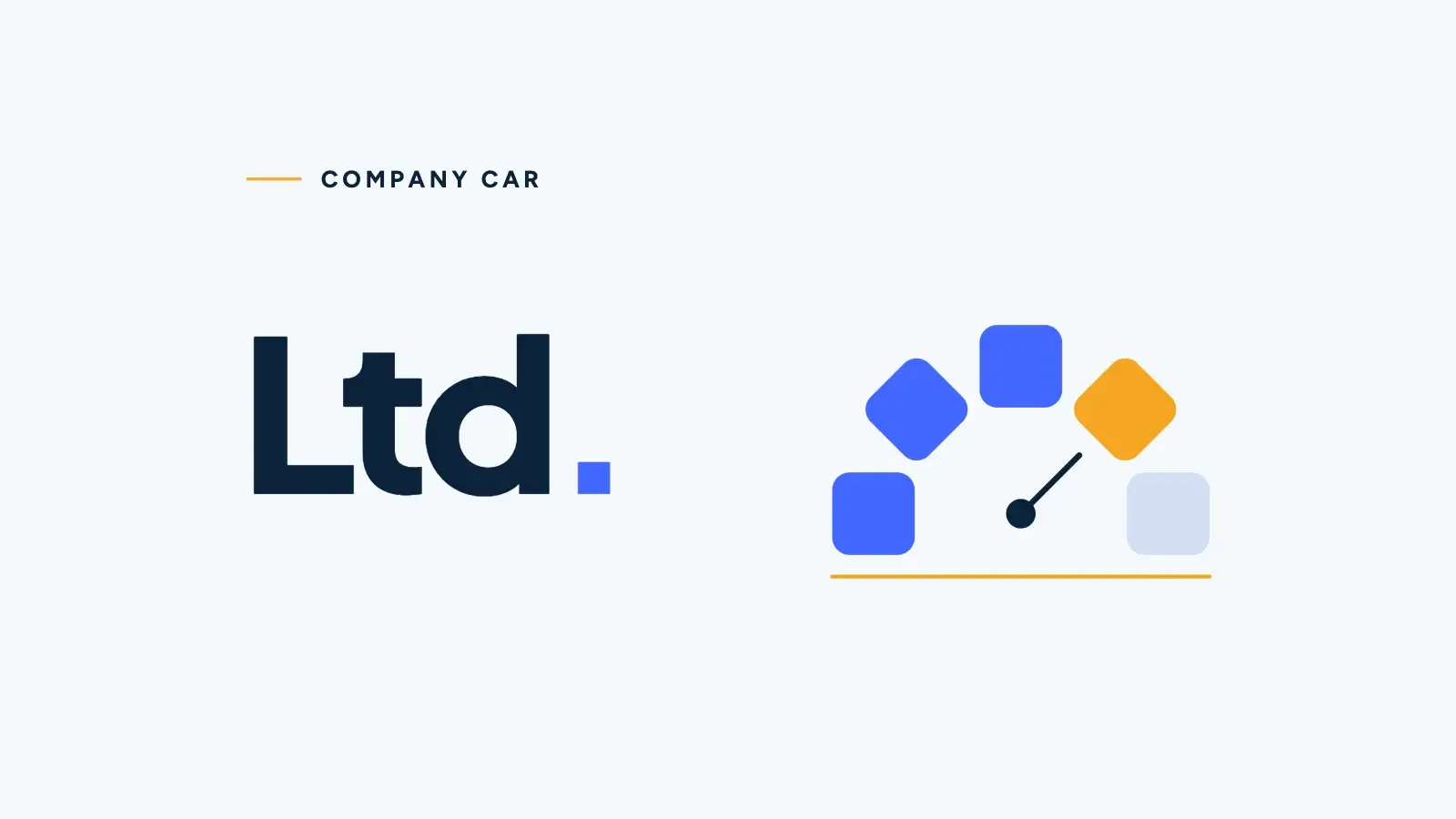 Company car: a dashboard gauge drawn from calculator keys