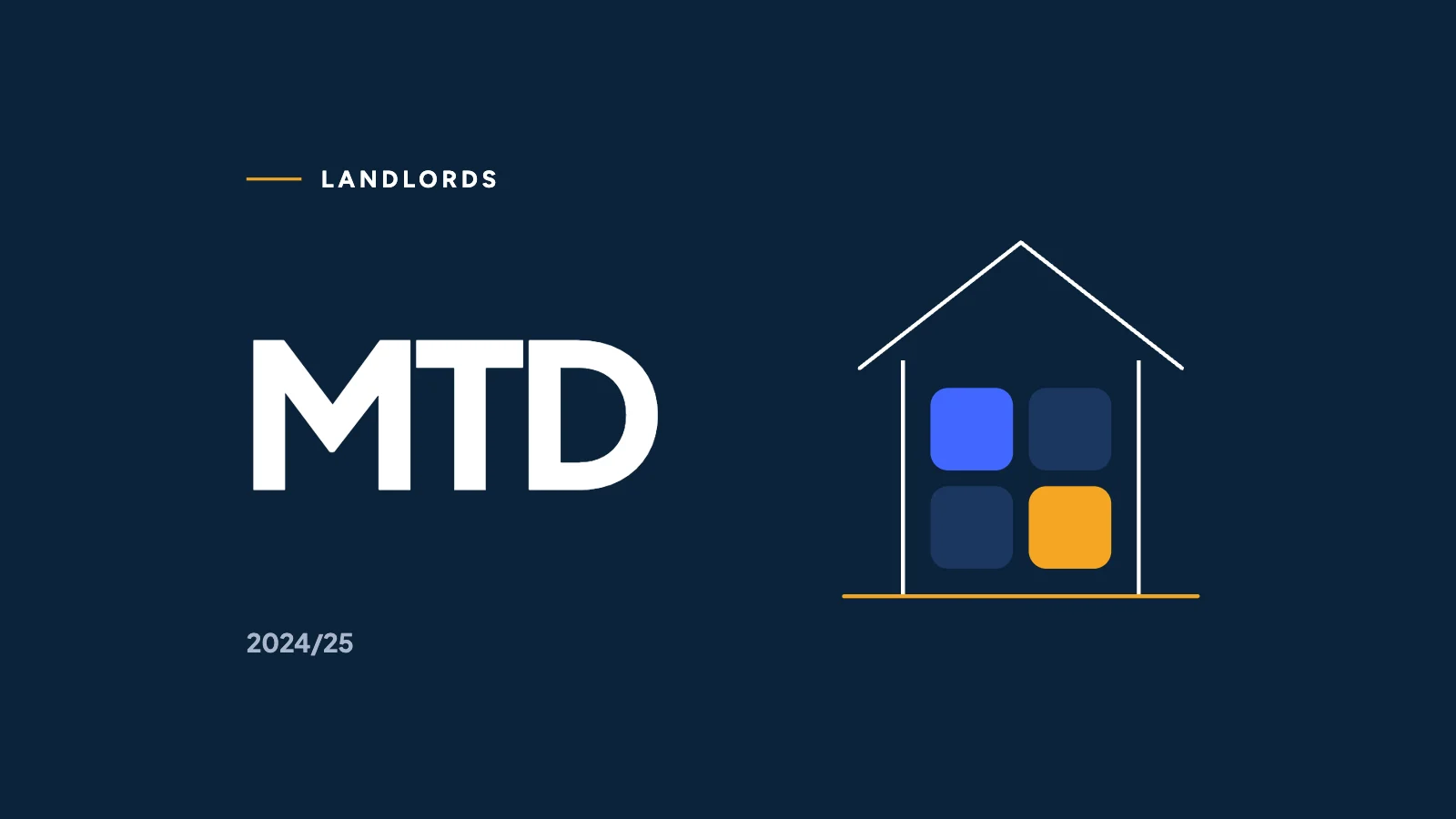 Making Tax Digital for landlords: a house drawn with calculator keys