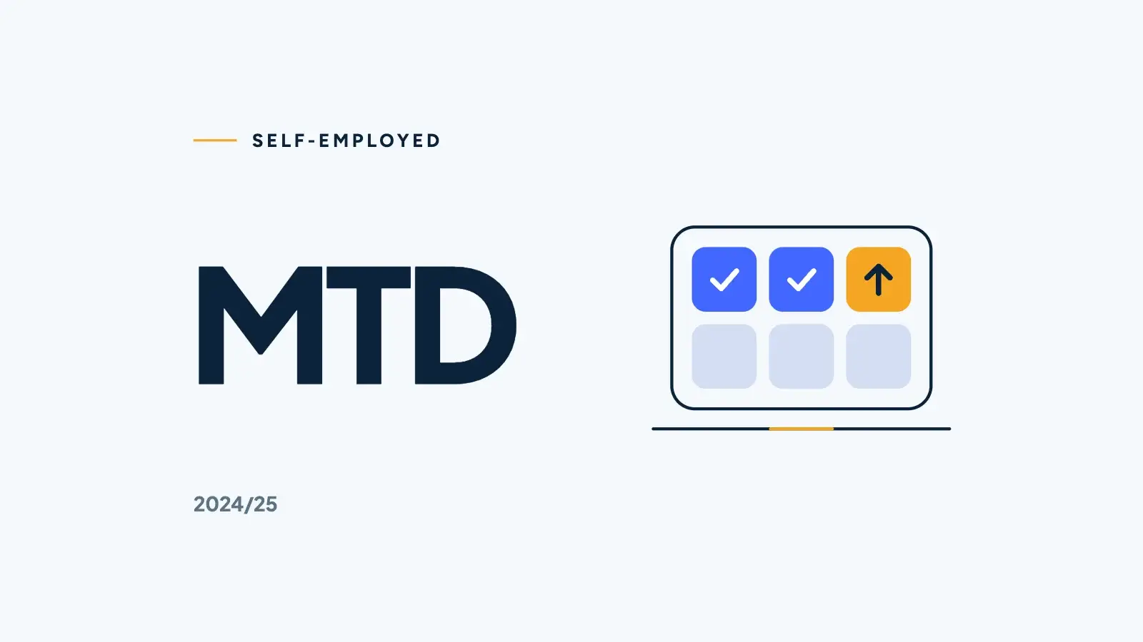 Making Tax Digital for the self-employed: a laptop with ticked keys
