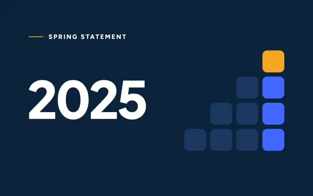 Spring Statement 2025: a bar chart built from calculator keys