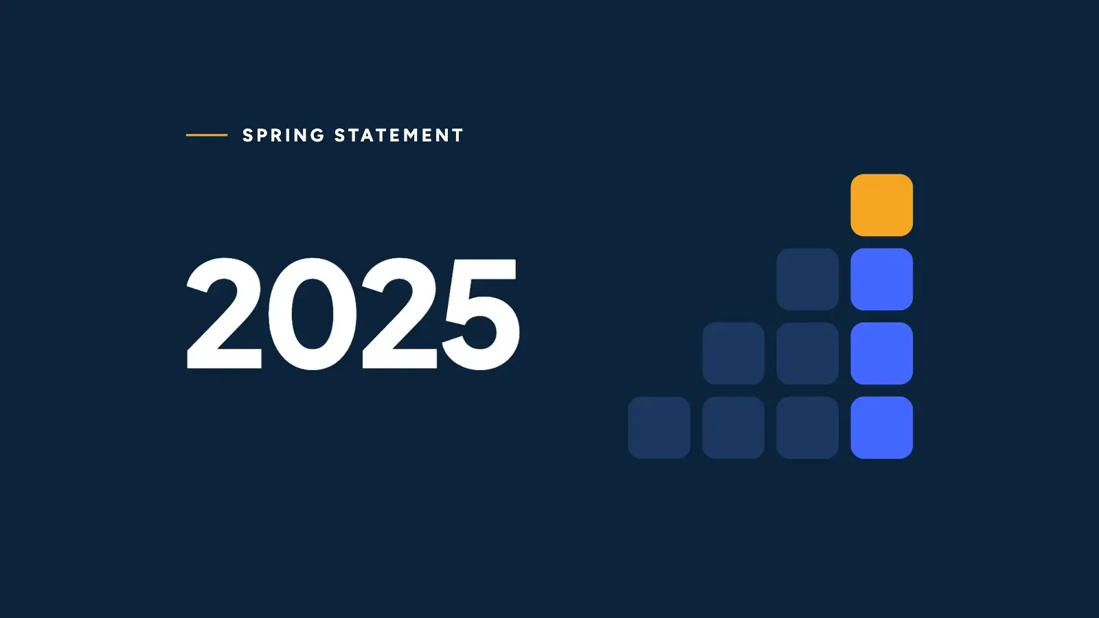 Spring Statement 2025: a bar chart built from calculator keys