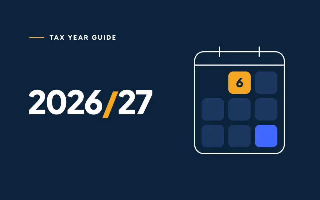 The 2026/27 tax year: a calendar of keys with 6 April lit