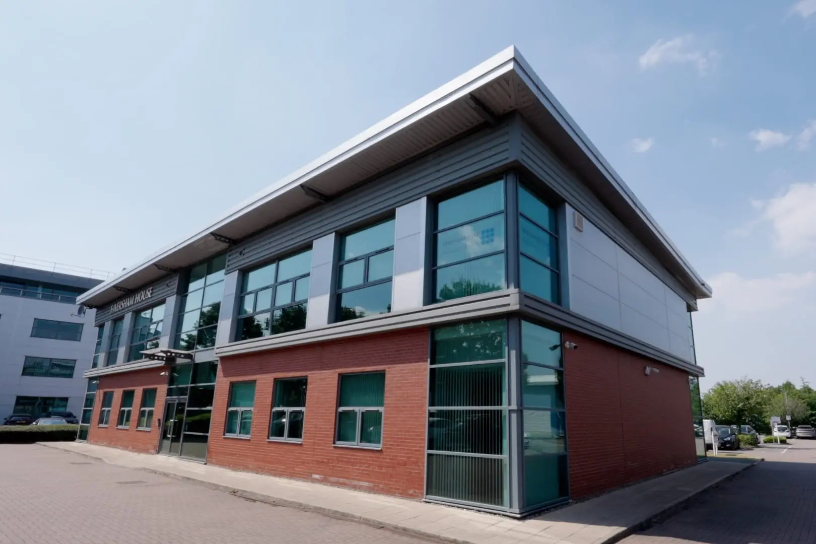 Faversham House, the Wainwrights Accountants office in Bromborough, seen from the car park